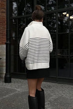 Load image into Gallery viewer, Striped half zip sweatshirt - Image #2
