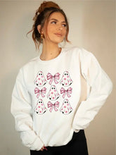 Load image into Gallery viewer, Halloween Ghost Coquette Graphic Sweatshirt - Image #4
