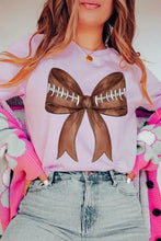 Load image into Gallery viewer, Coquette Football Bow Graphic T Shirts - Image #11
