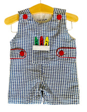 Load image into Gallery viewer, Boy Back To School Crayons Shortalls - Image #5
