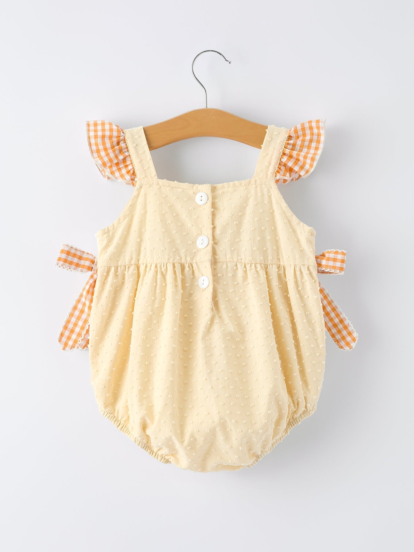 Farm Girl Chicken Smocked Bow Ruffle Romper - Abbies Place