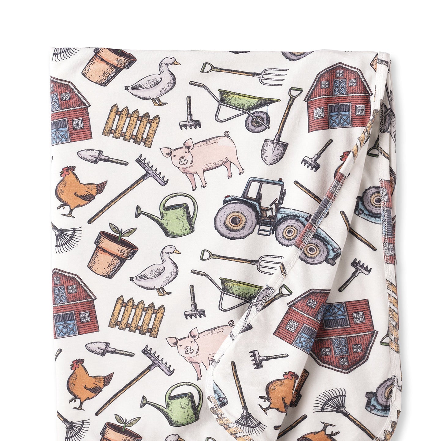 Farmer's Market Baby Stroller Blanket - Soft Bamboo - Abbies Place