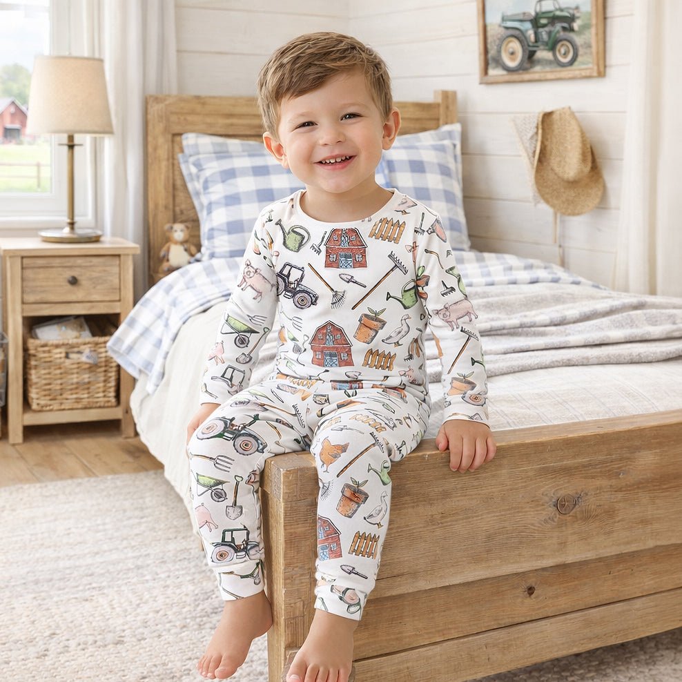Farmer's Market Kids Bamboo Pajama Set - Abbies Place