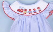 Load image into Gallery viewer, Train of Love Smocked Baby Bubble - Image #2
