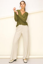 Load image into Gallery viewer, Enticing Endeavors Long Sleeve Surplice Top
