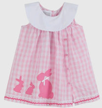 Load image into Gallery viewer, Pink Gingham Bunny Family Yoke Dress - Image #1
