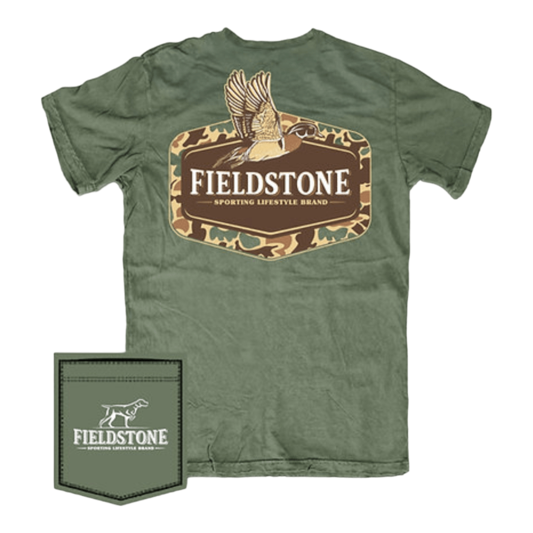 Fieldstone Camo Wood Duck T-Shirt - Abbies Place