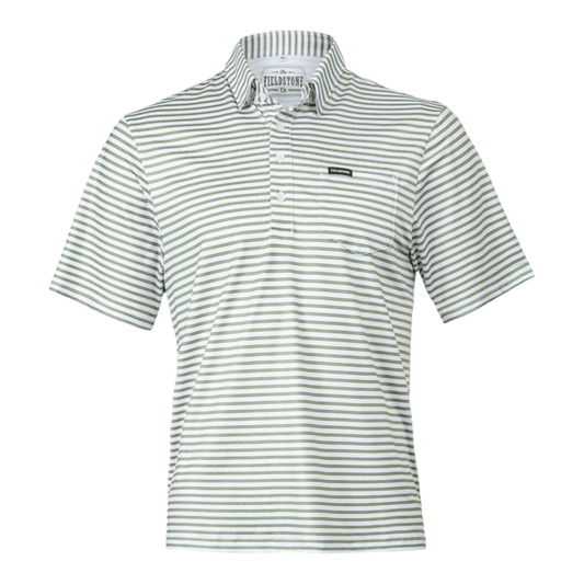 Fieldstone Charleston Performance Polo Moss - Abbies Place