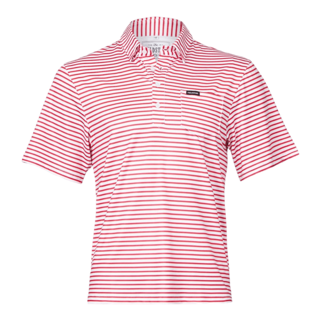 Fieldstone Charleston Performance Polo Red/Navy - Abbies Place