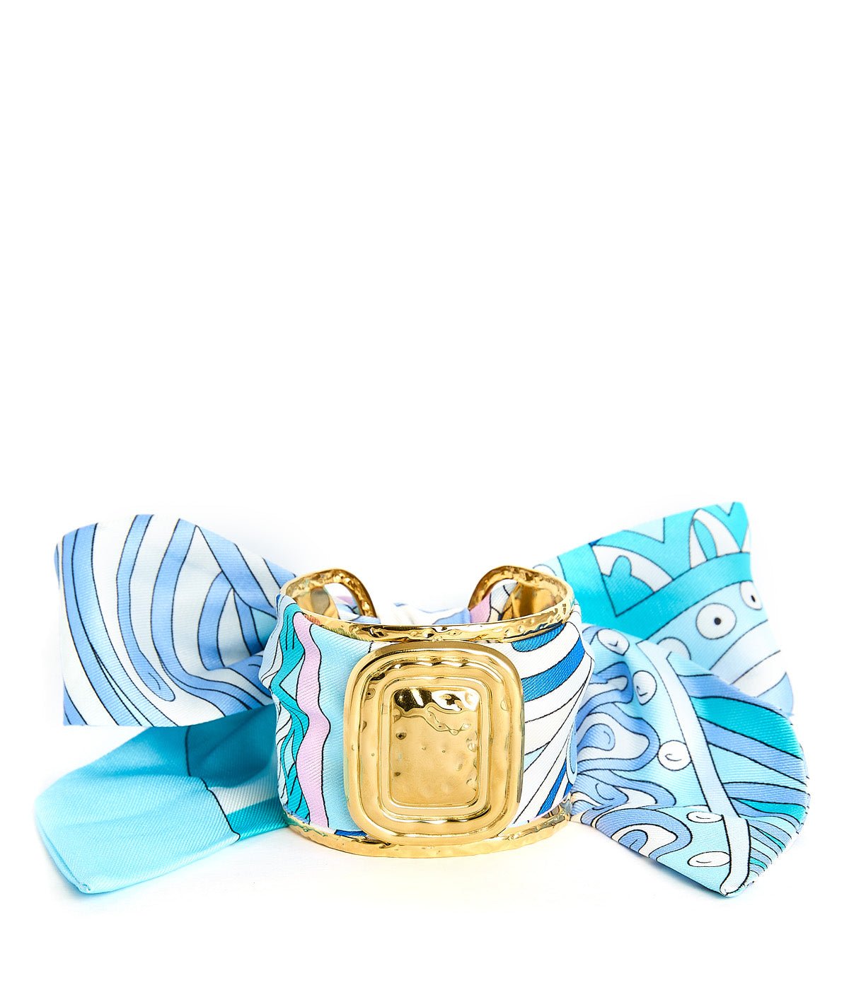 Finley- Large Gold Scarf Cuff - Abbies Place