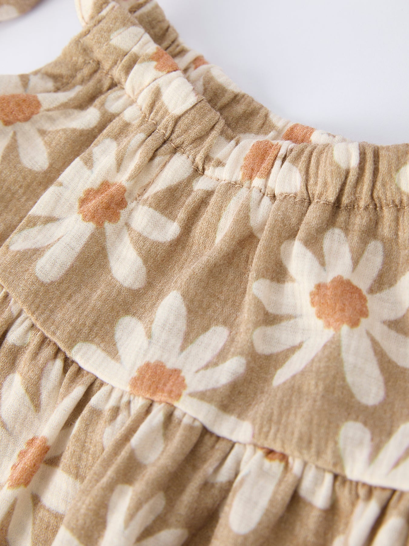 Floral Daisy Baby Girl Spaghetti Strap Romper - Abbies Place