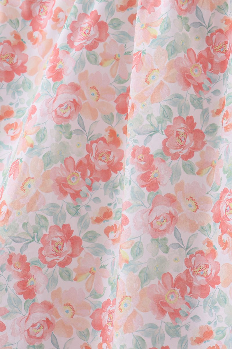 Floral I love my mom embroidery dress - Abbies Place