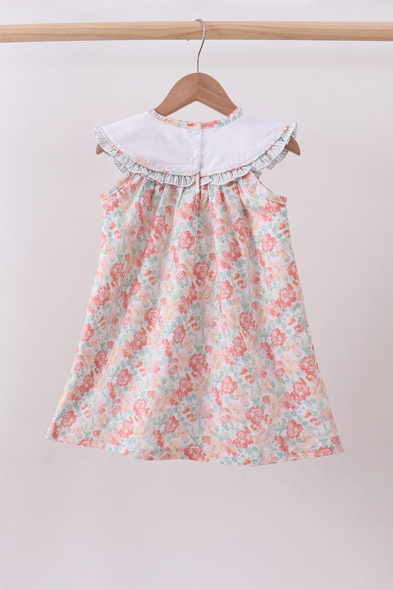 Floral I love my mom embroidery dress - Abbies Place