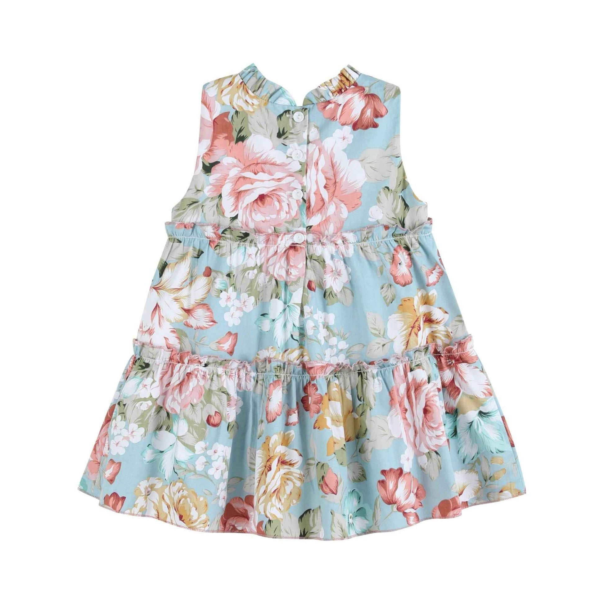 Floral Print Ruffle Tiered Dress - Abbies Place