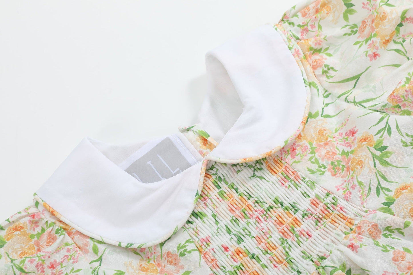 Floral Smocked Collared Dress - Abbies Place