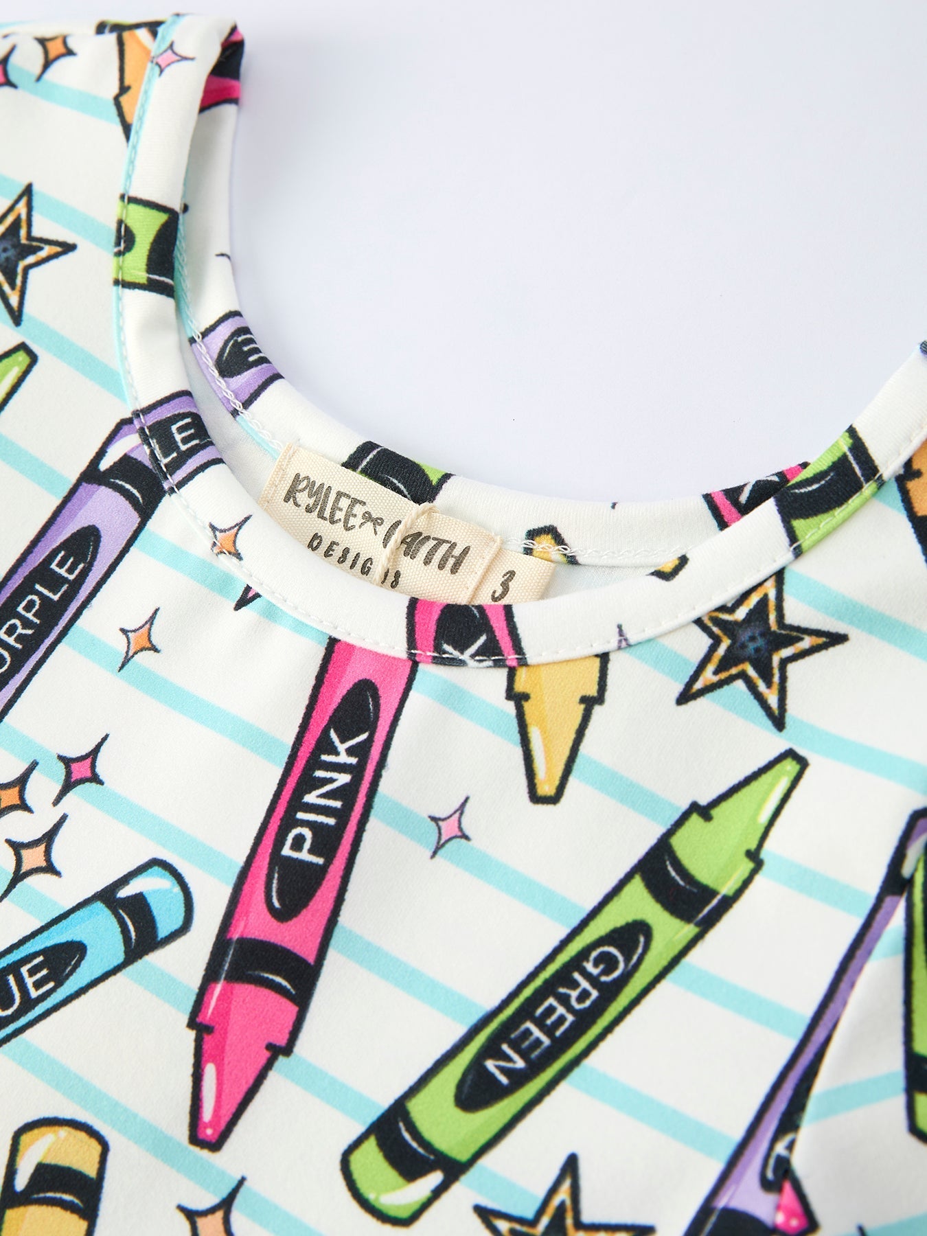 Girl Back To School Pencil Print Dress - Abbies Place