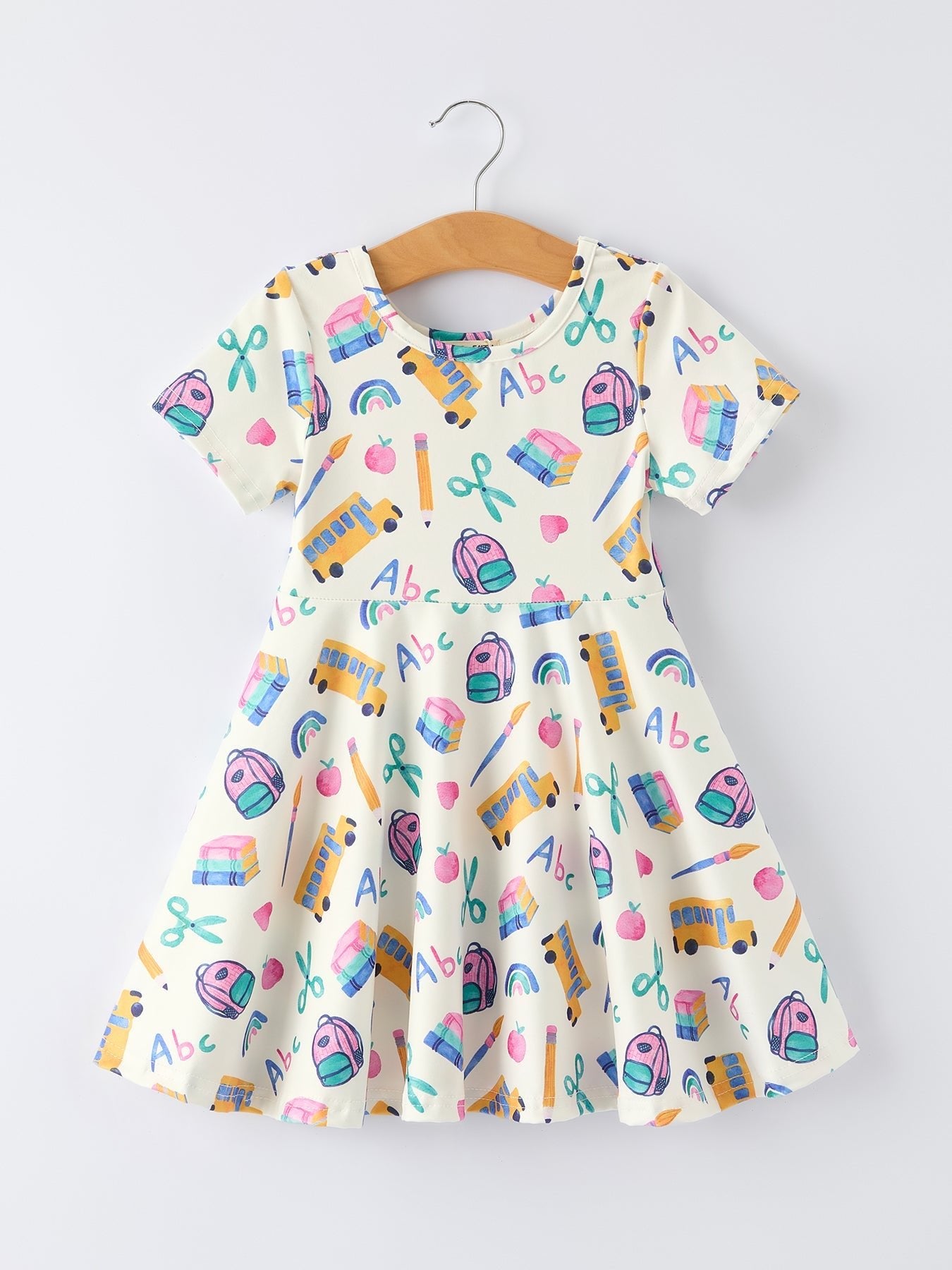 Girl Back To School Twirl Dress - Abbies Place