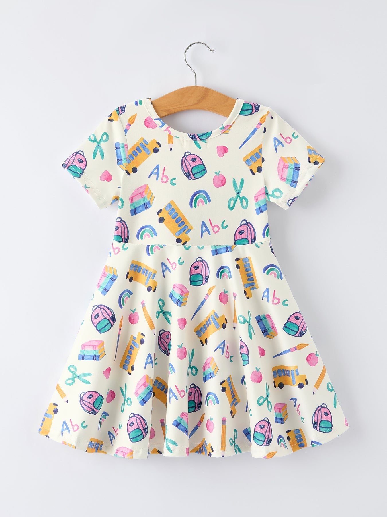 Girl Back To School Twirl Dress - Abbies Place