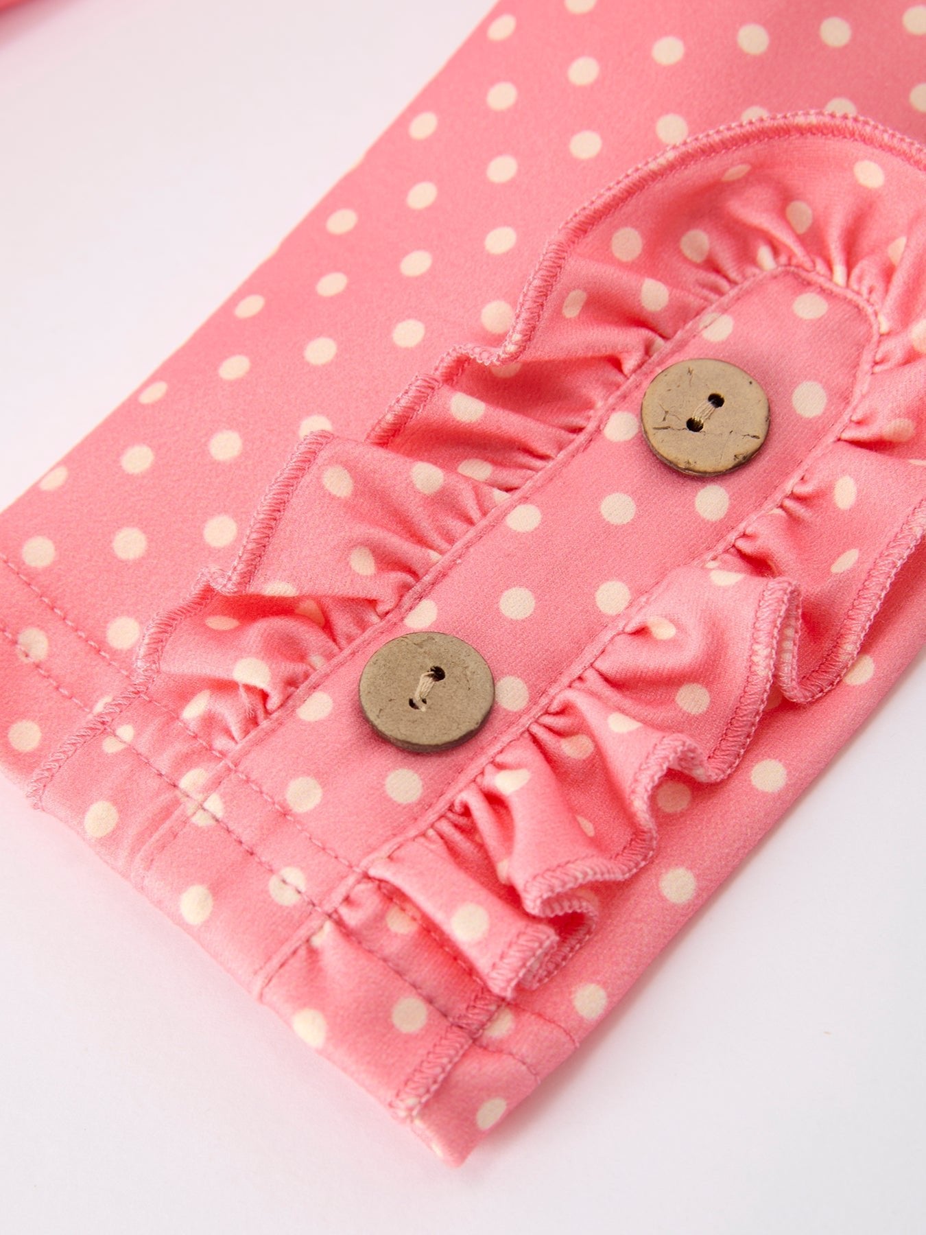 Girls Back To School Apple Pencil Polka Dot Dress Leggings Set - Abbies Place