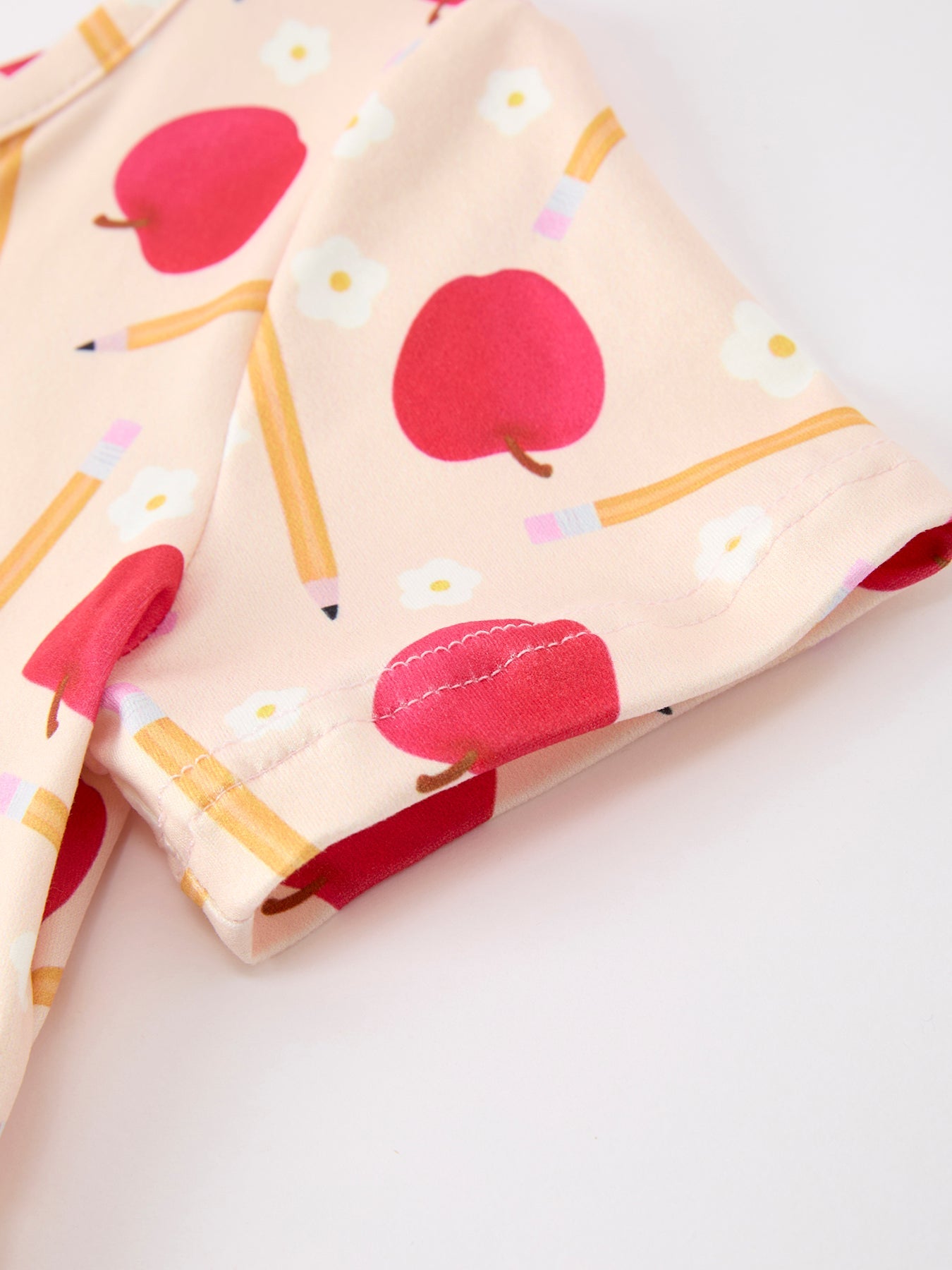 Girls Back To School Apple Pencil Twirl Dress - Abbies Place