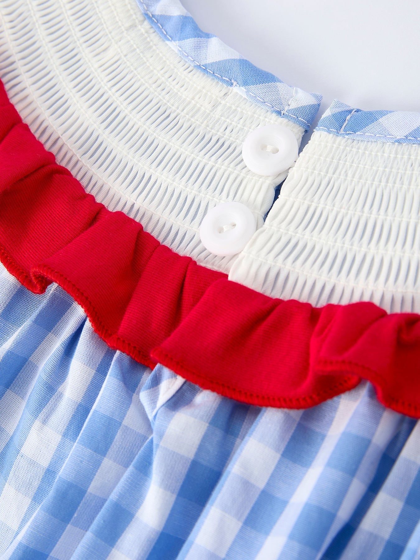 Girls Summer Strawberry Bow Embroidered Smocked Dress - Abbies Place