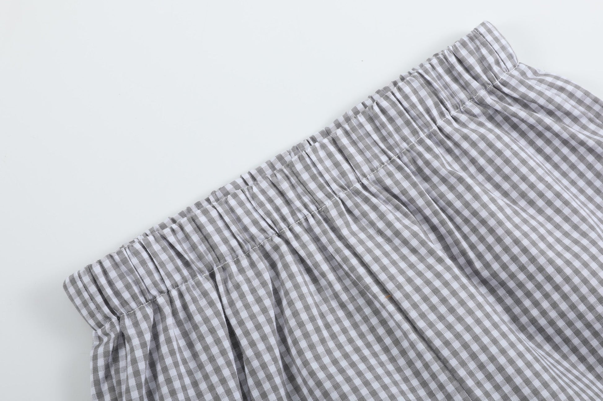 Gray Gingham Golf Tee and Shorts 2 pc Set - Abbies Place
