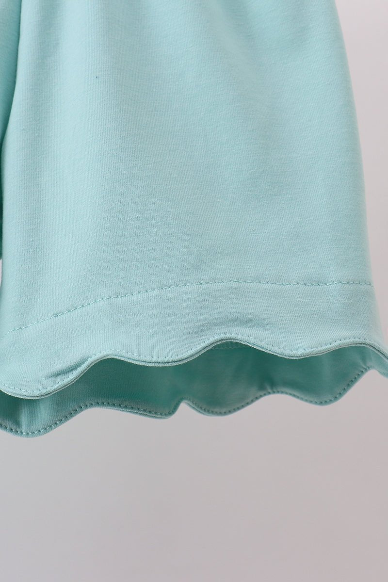 Green bunny applique shorts set - Abbies Place