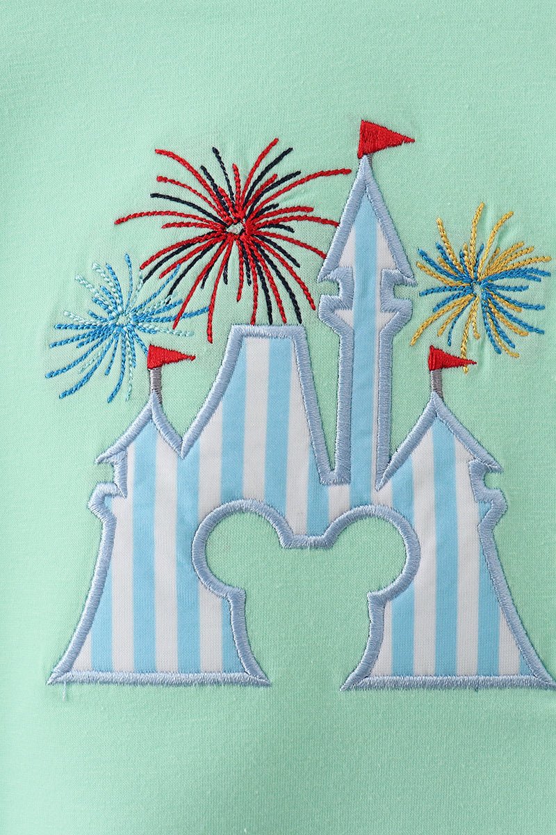 Green Castle Applique Bubble - Abbies Place