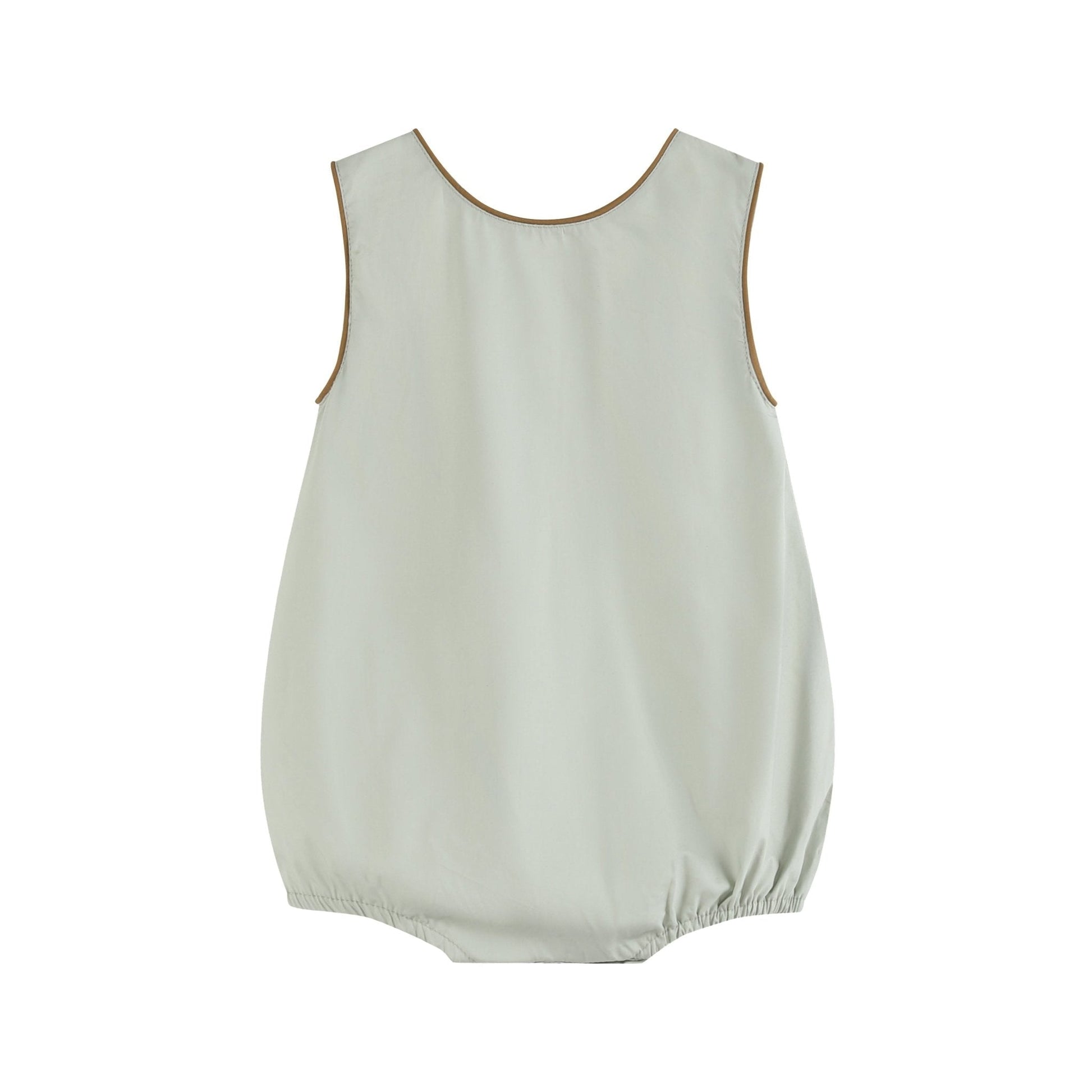 Green Dog Applique Bubble Romper - Abbies Place