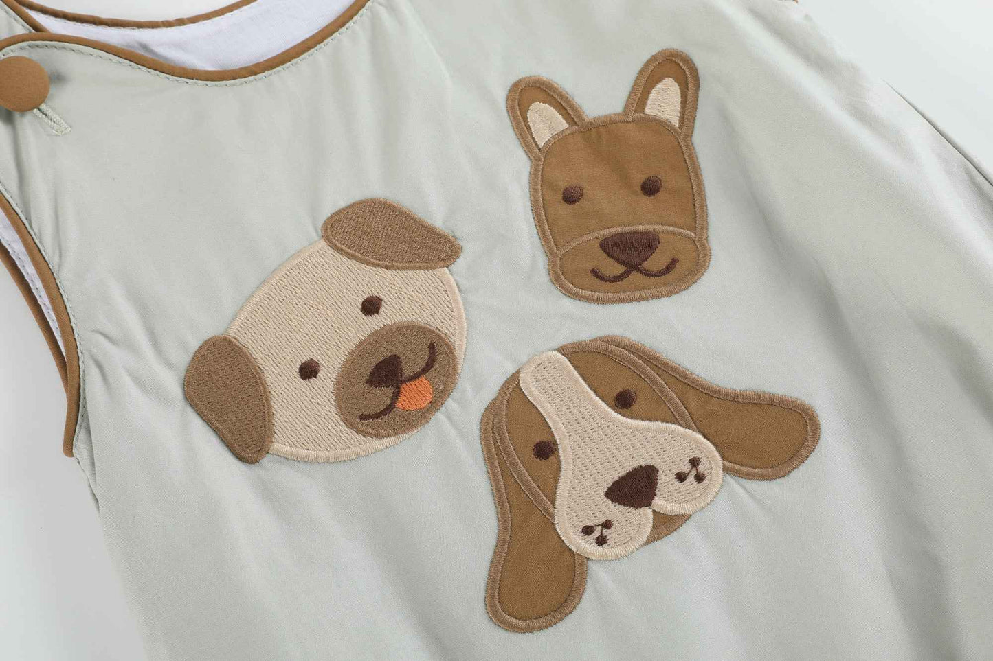 Green Dog Applique Bubble Romper - Abbies Place
