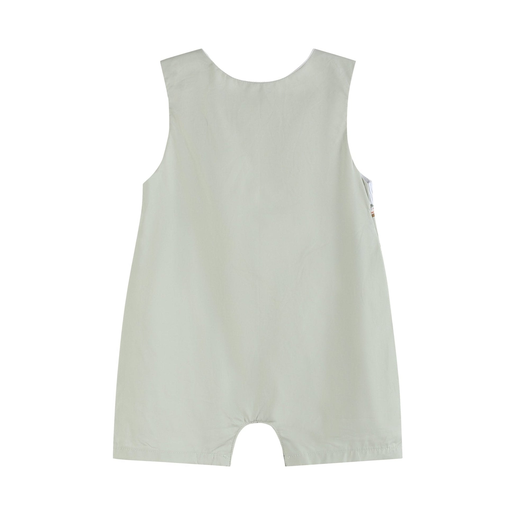 Green Dog Smocked Shortalls - Abbies Place
