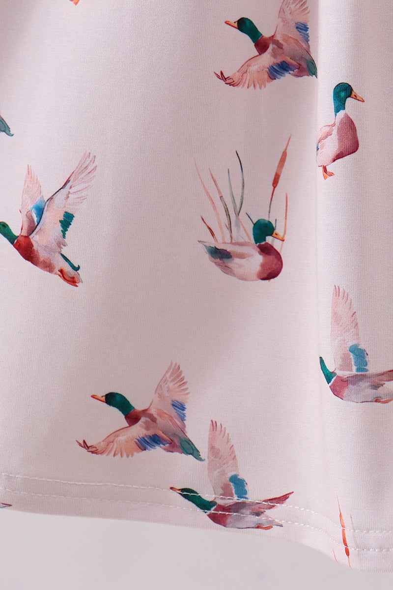 Green duck bamboo dress - Abbies Place