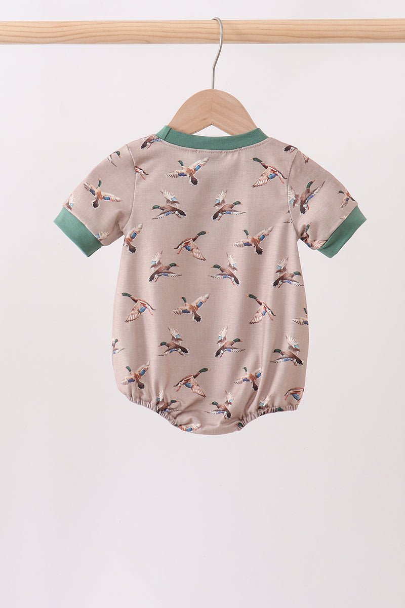 Green Mallard Embroidered Bubble - Abbies Place