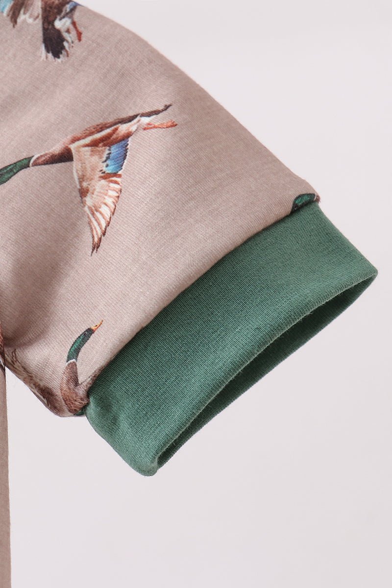 Green Mallard Embroidered Bubble - Abbies Place