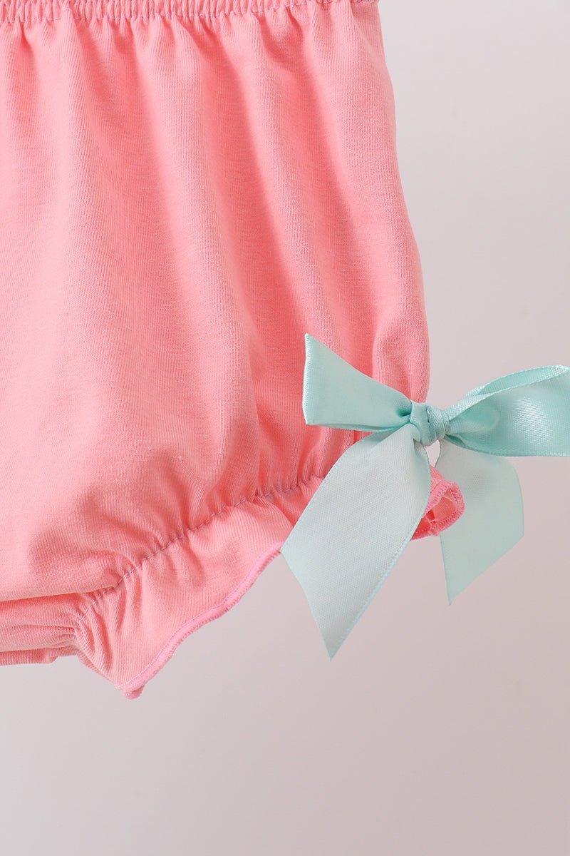 Green Marine Embroidered Jacquard Bloomer Set - Abbies Place
