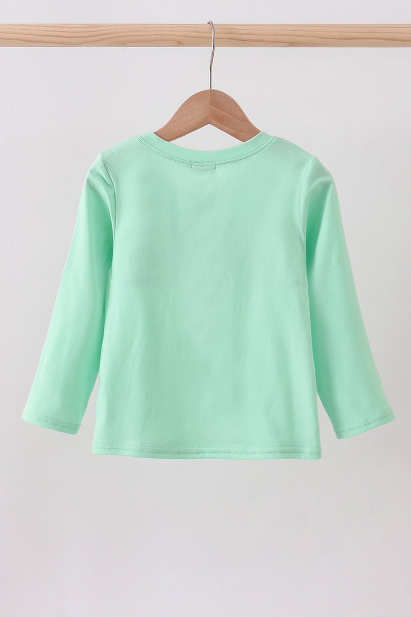 Green parade embroidery top - Abbies Place