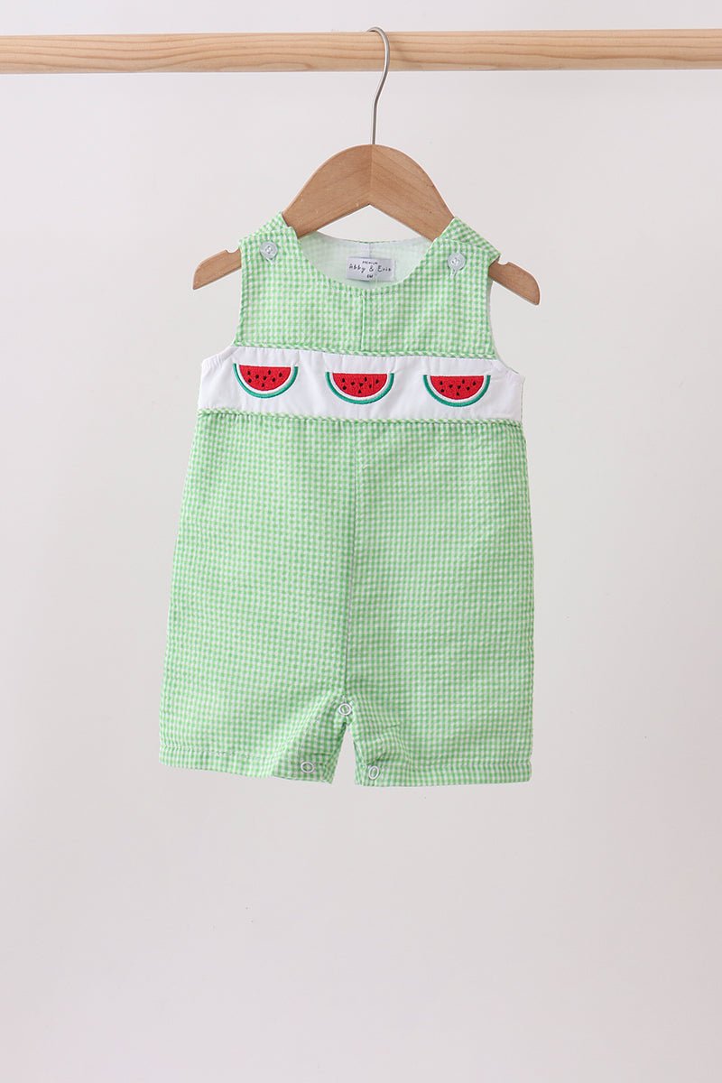 Green watermelon embroidery jonjon - Abbies Place