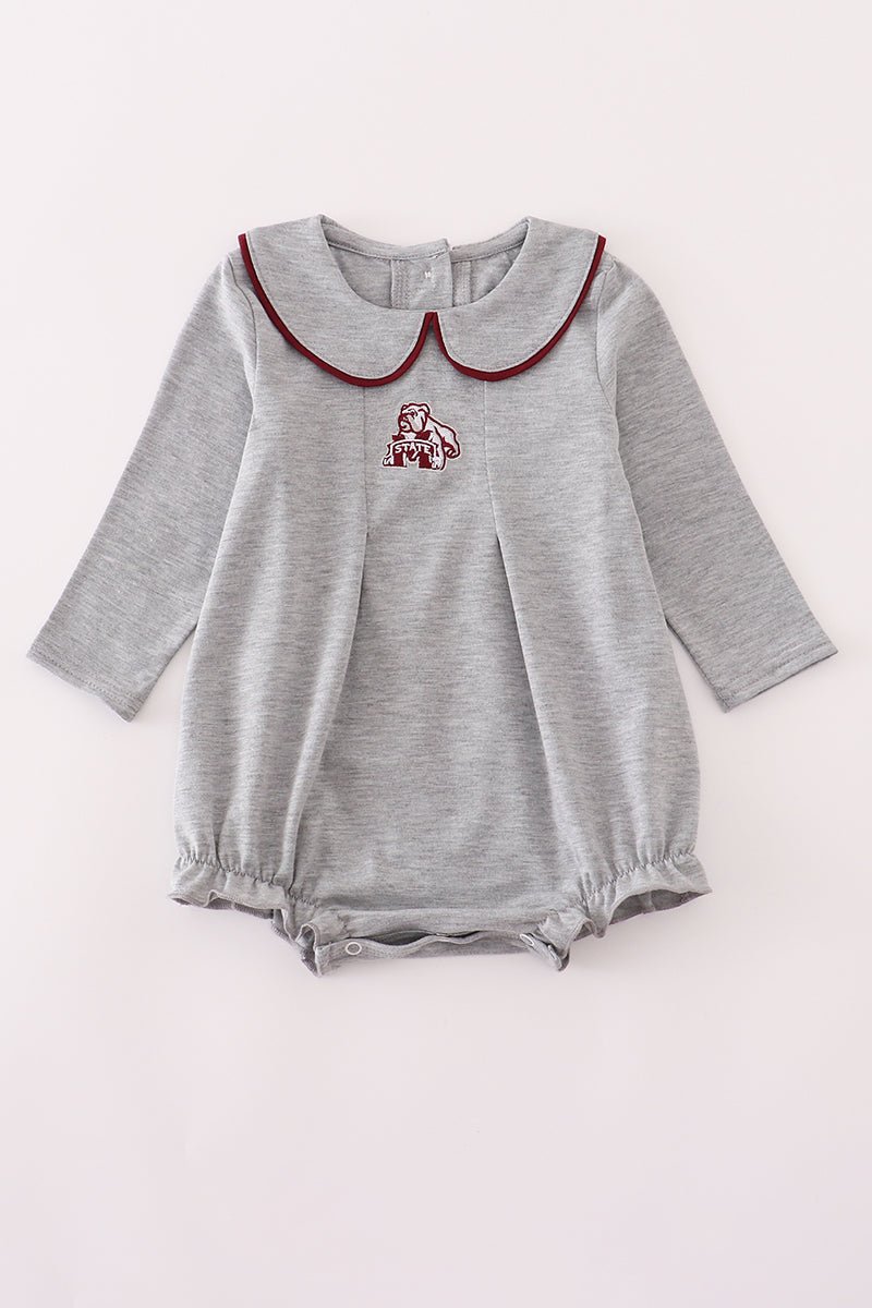 Grey Mississippi embroidery bubble - Abbies Place