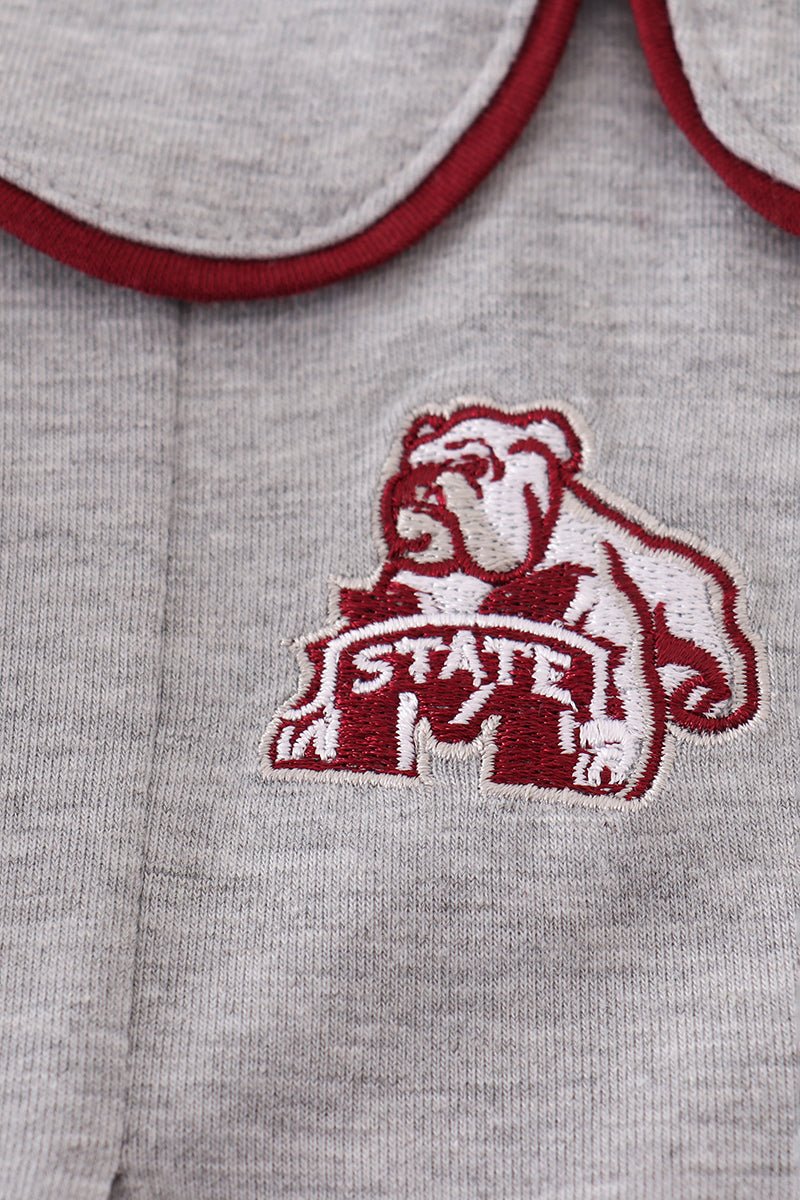 Grey Mississippi embroidery bubble - Abbies Place