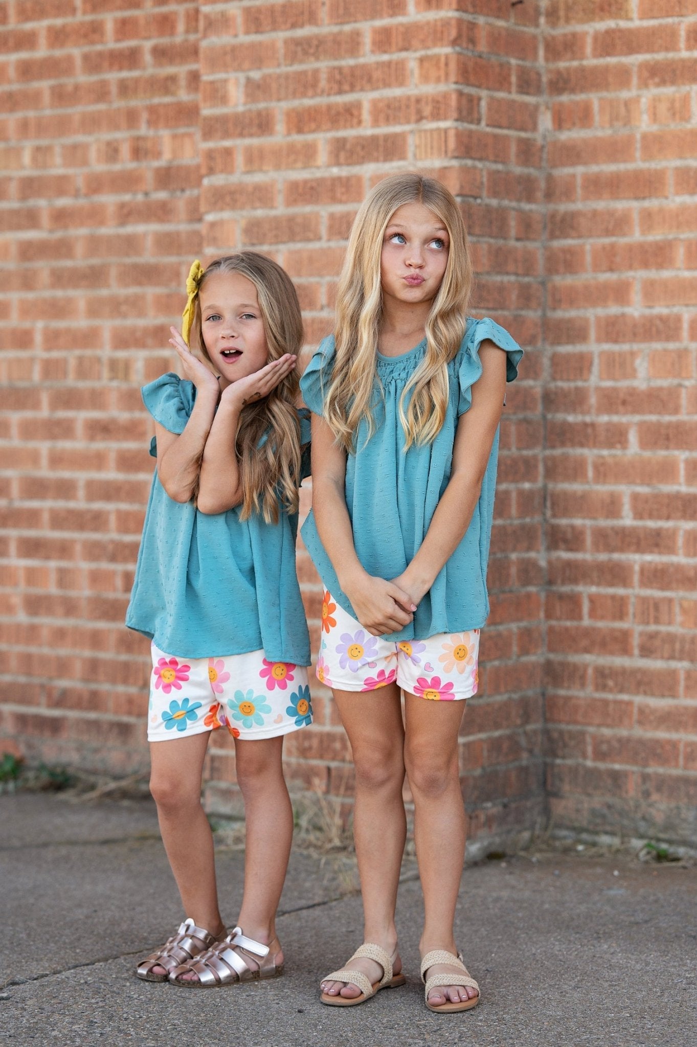 Happy Flower Short Set - Abbies Place