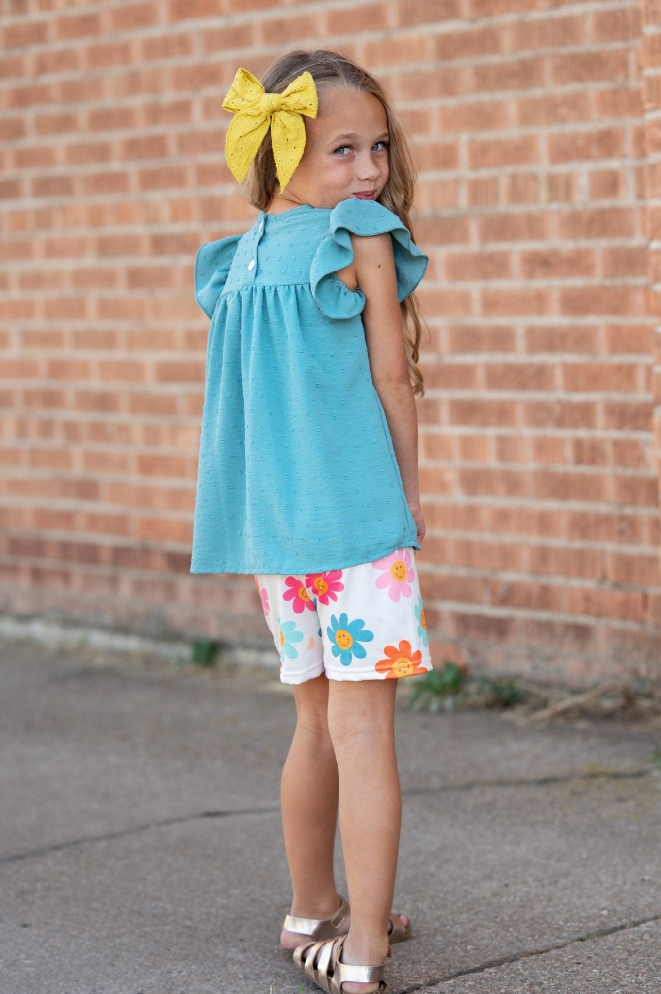 Happy Flower Short Set - Abbies Place