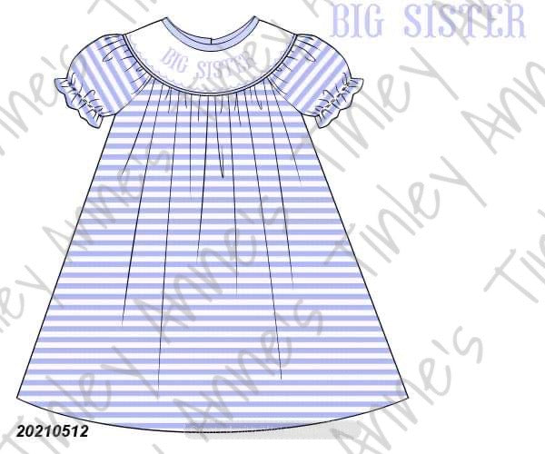 Blue Big Sister Smock