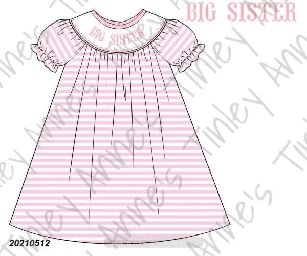 Pink Big Sister Smock