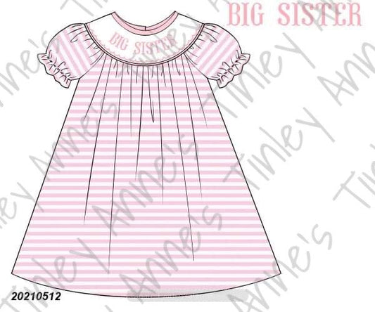 Pink Big Sister Smock