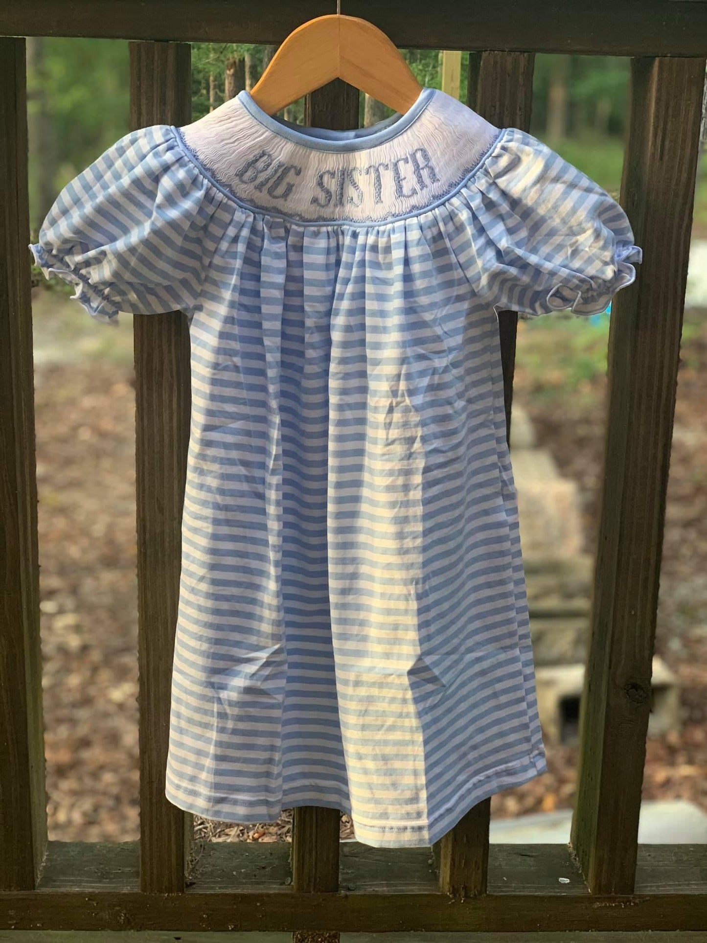 Blue Big Sister Smock