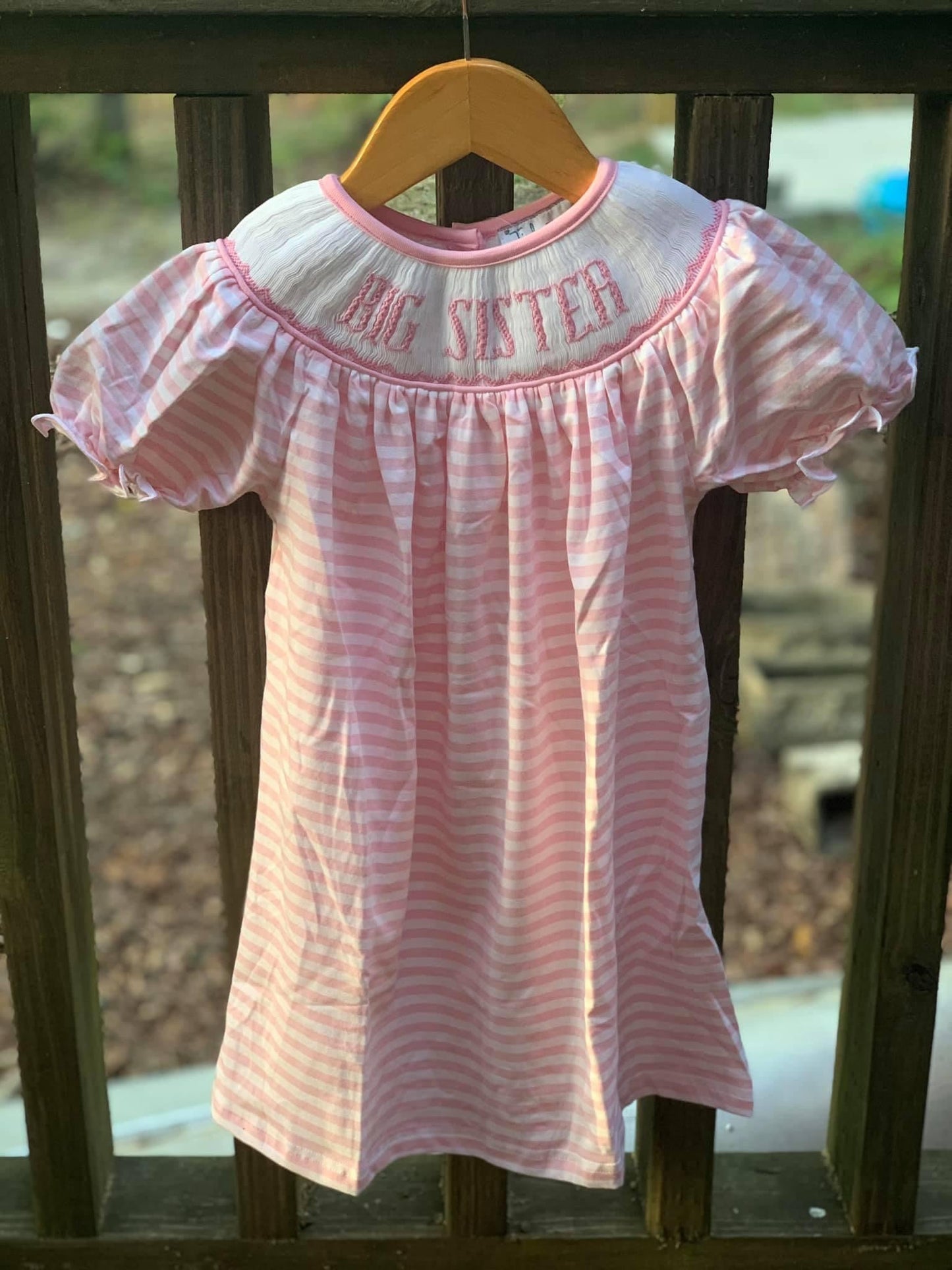 Pink Big Sister Smock