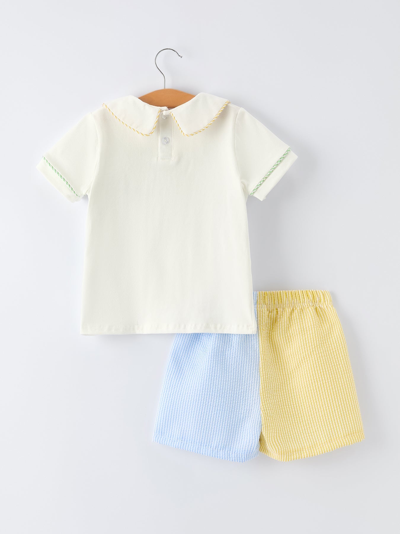 "Jesus Loves Me "Embroidered Toddler Boys'Set - Abbies Place