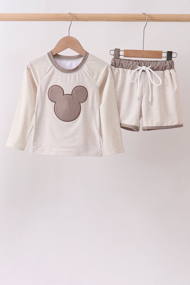 Khaki Character UPF Rashguard Set - Abbies Place