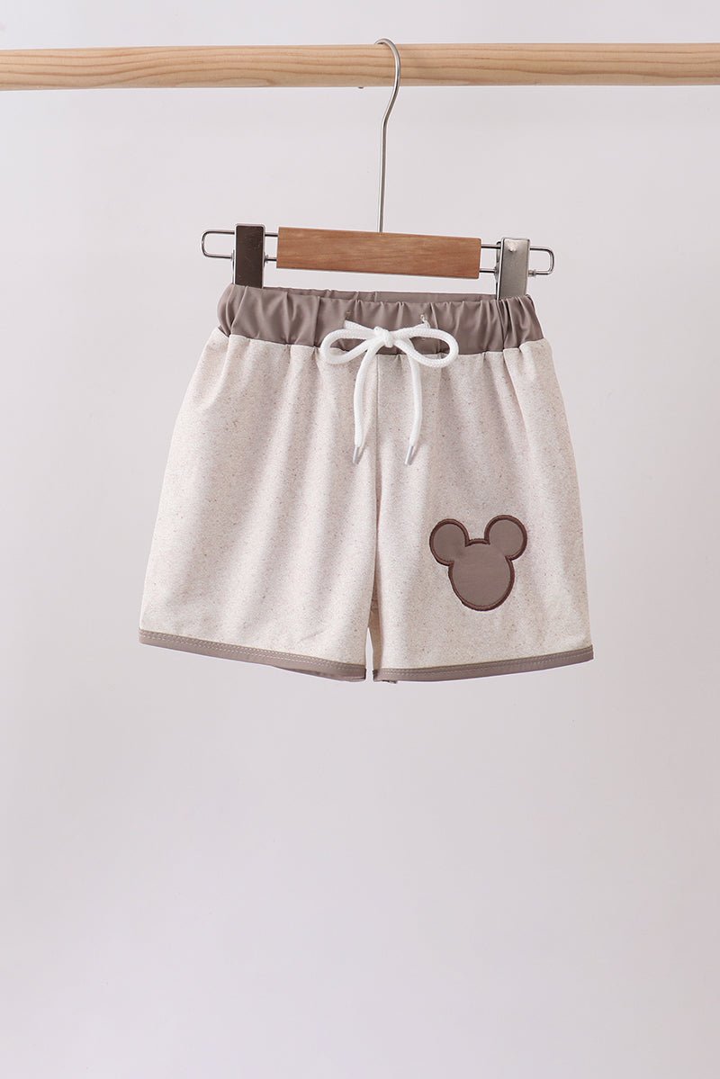 Khaki Character UPF Swim Trunks - Abbies Place