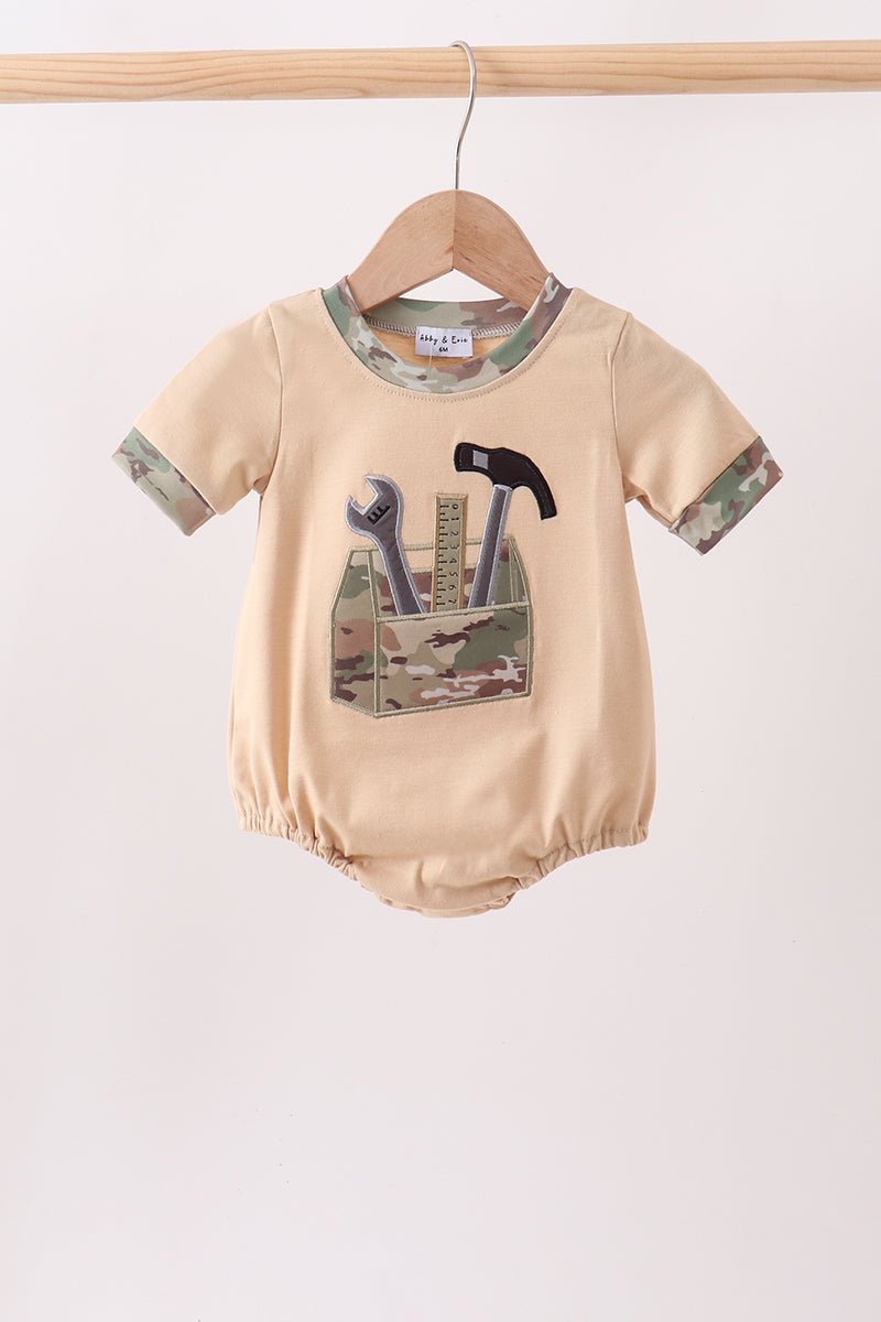 Khaki Toolbox Applique Bubble - Abbies Place